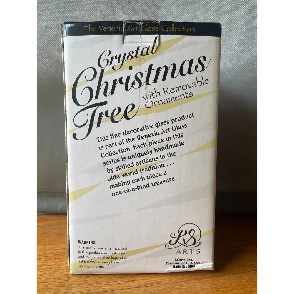 VTG LS Arts Crystal Christmas Tree 6.5